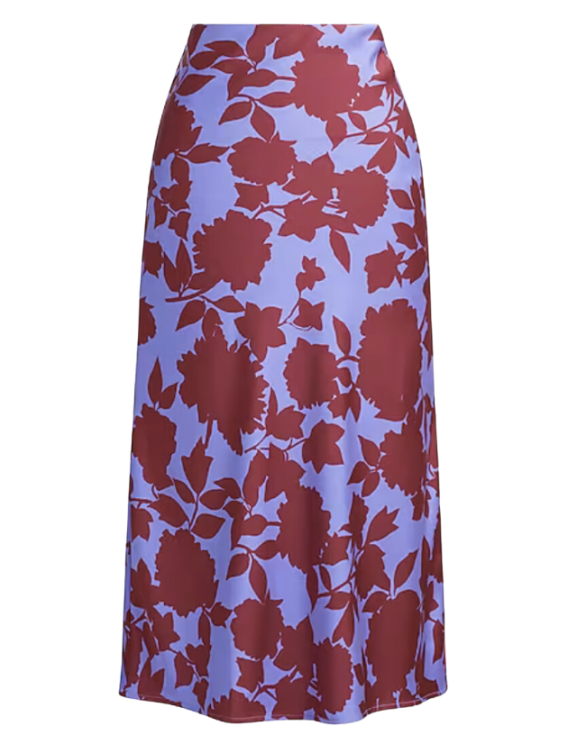 Printed Bias Slip Skirt